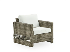 CARRIE EXTERIOR - Garden armchair in aluminium and ArtFibre with armrests _ Sika Design